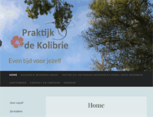 Tablet Screenshot of praktijkdekolibrie.net